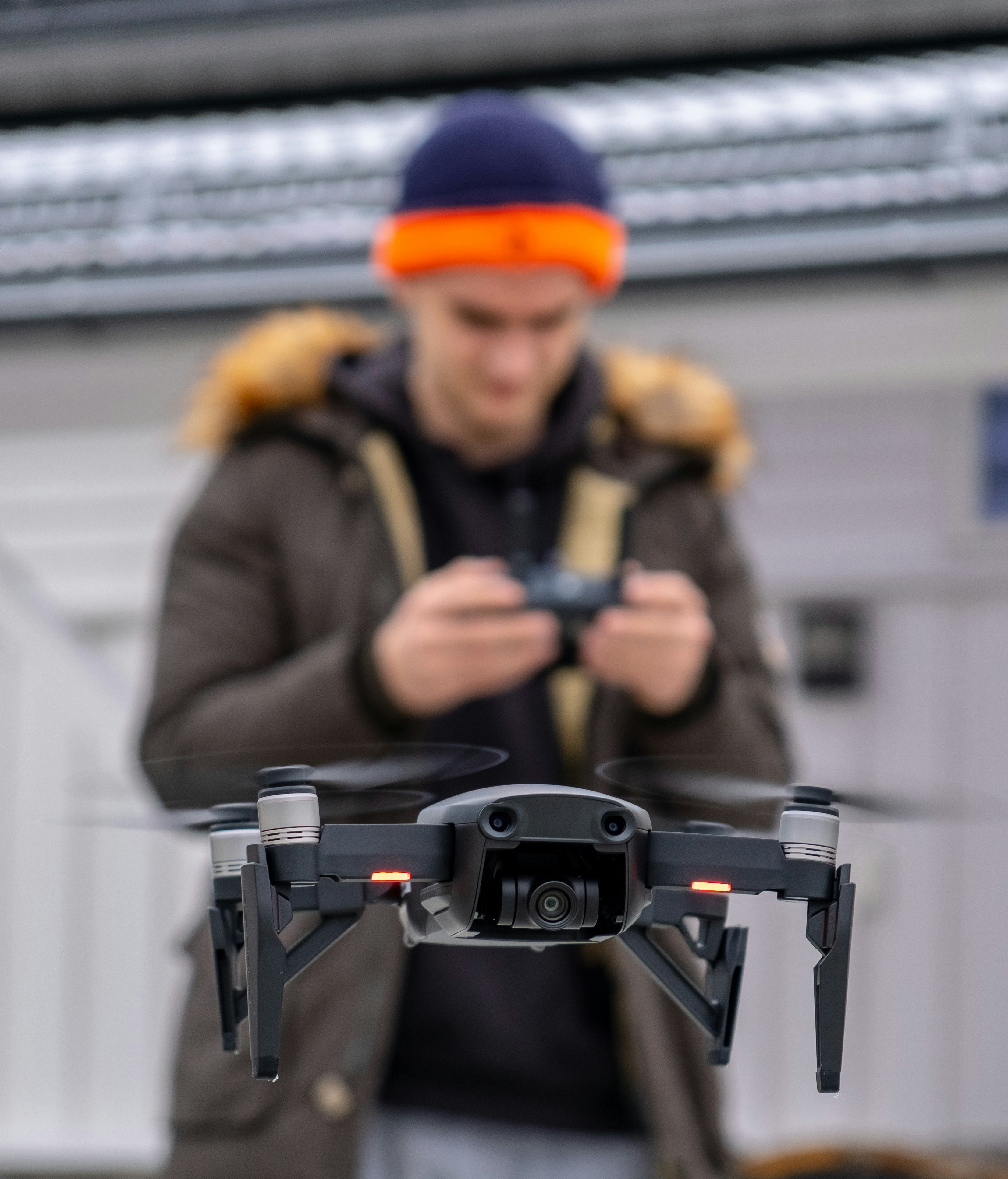 a person holding a camera