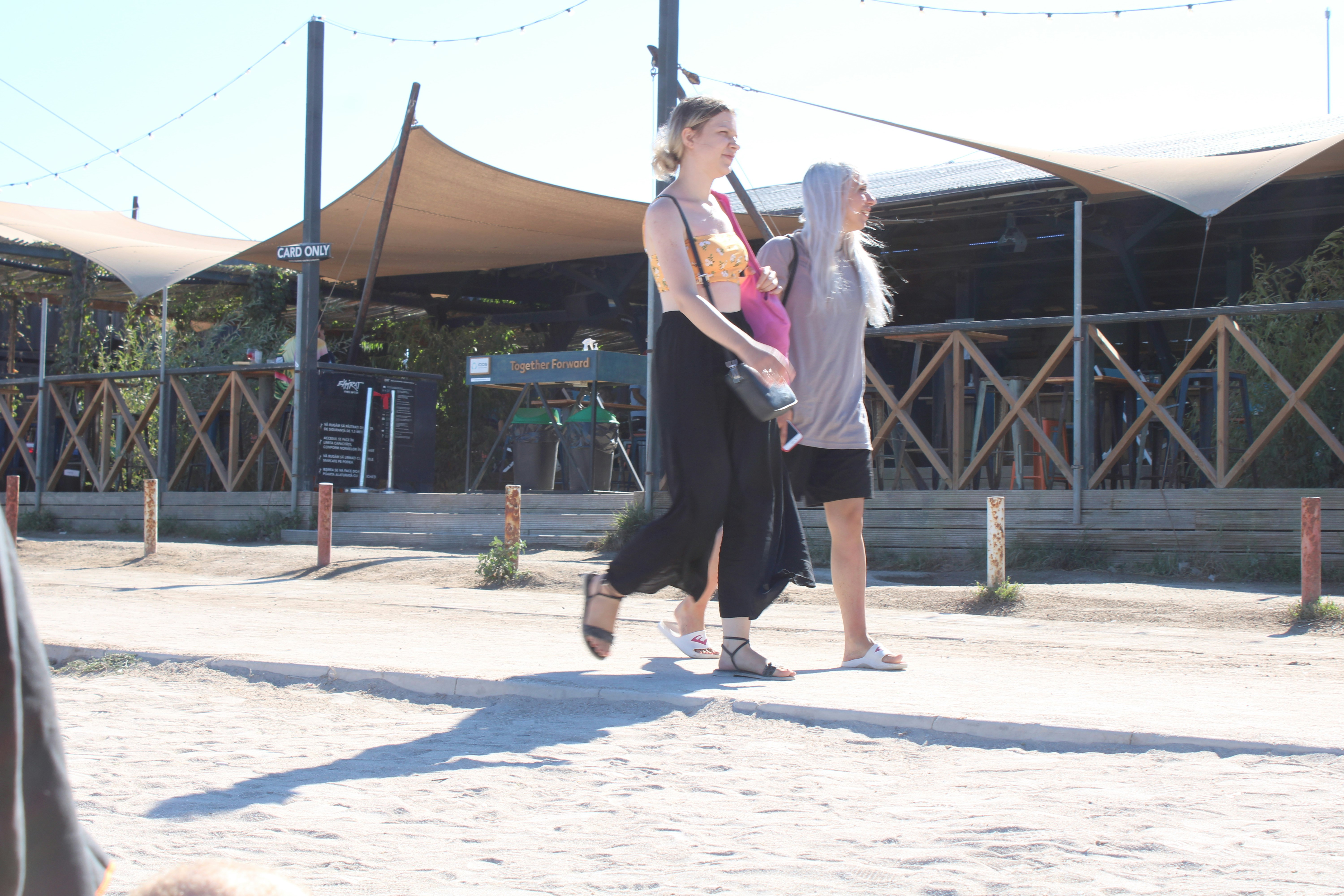 a person standing in front of a building