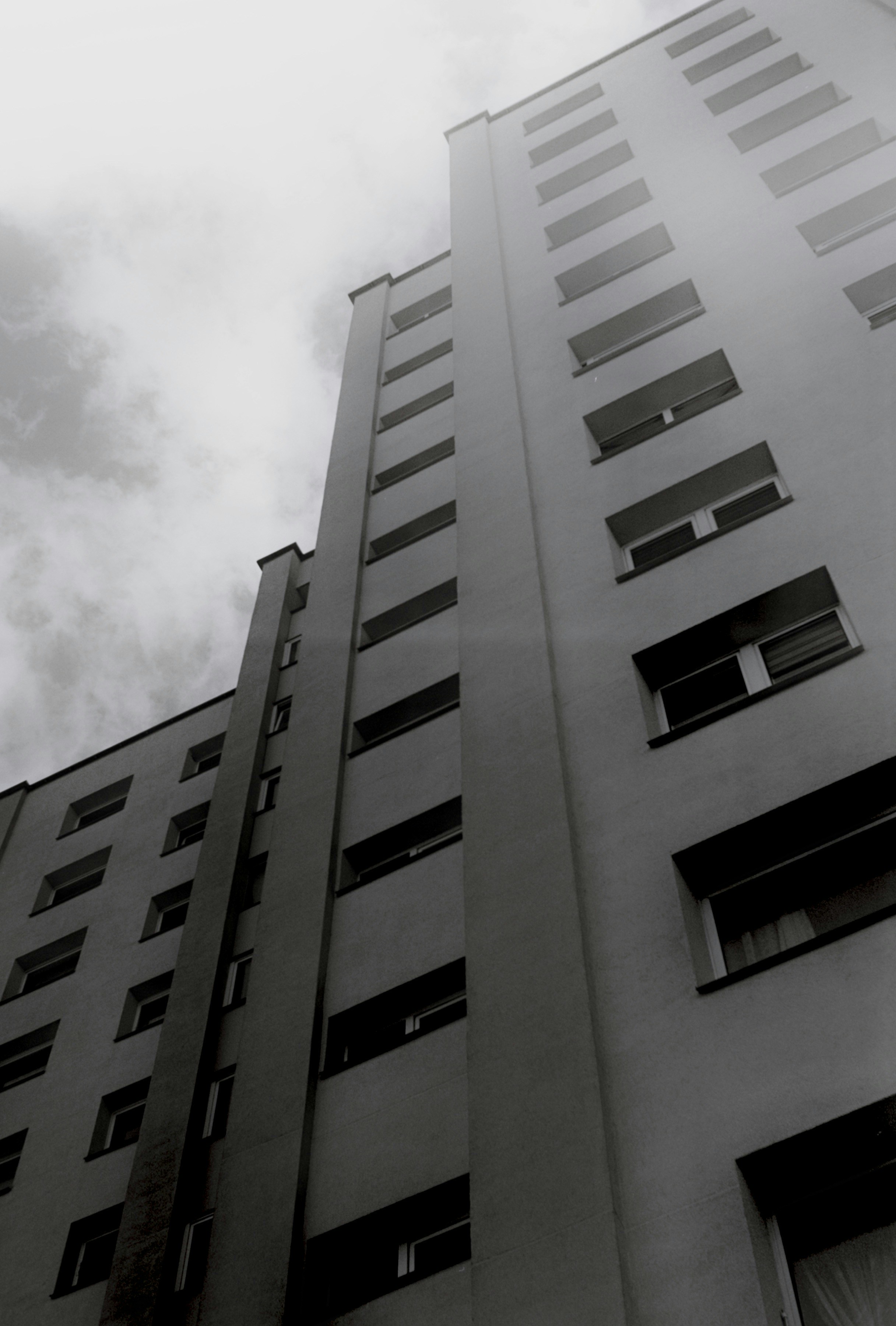 a tall building with windows