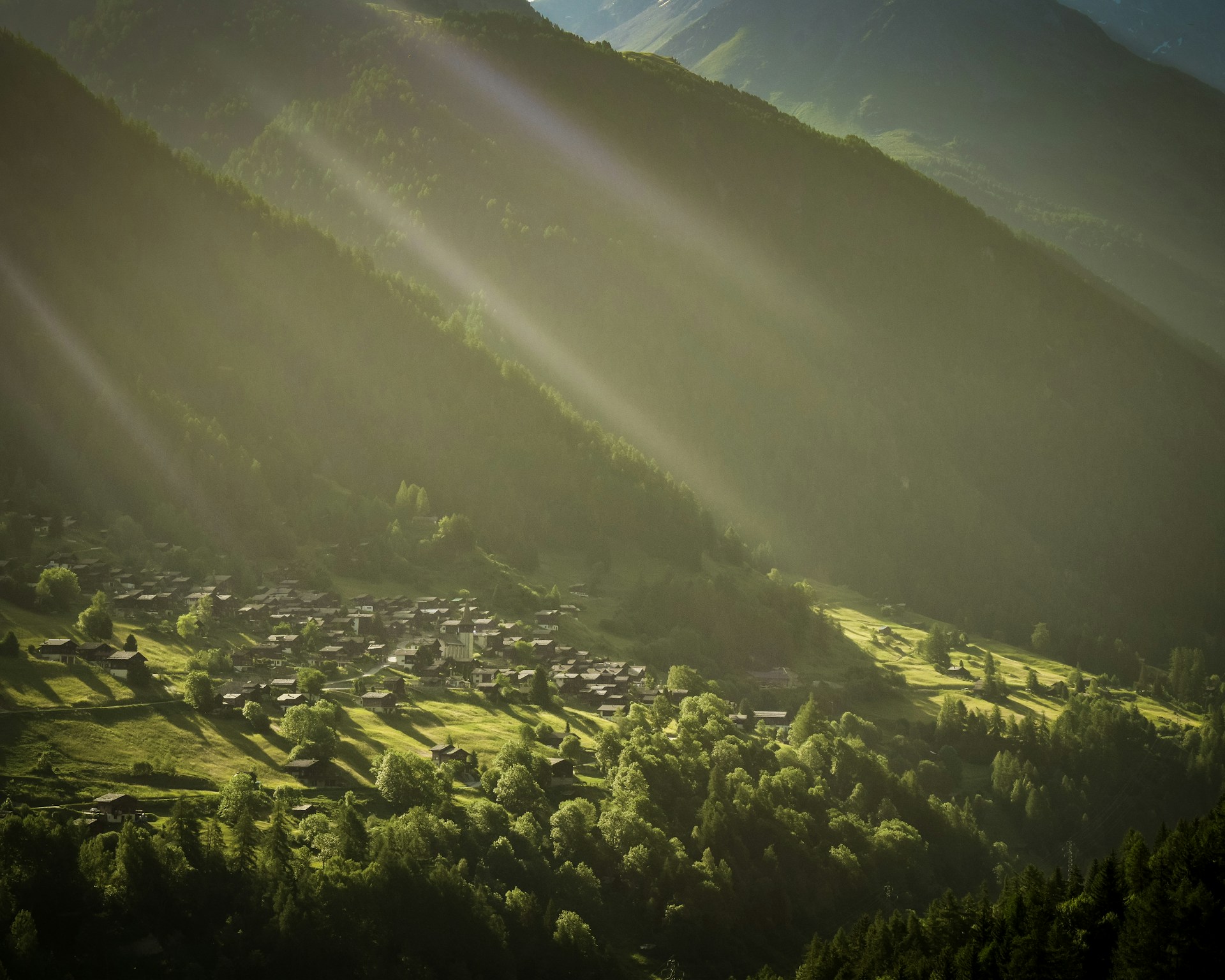 a view of a city from a high elevation