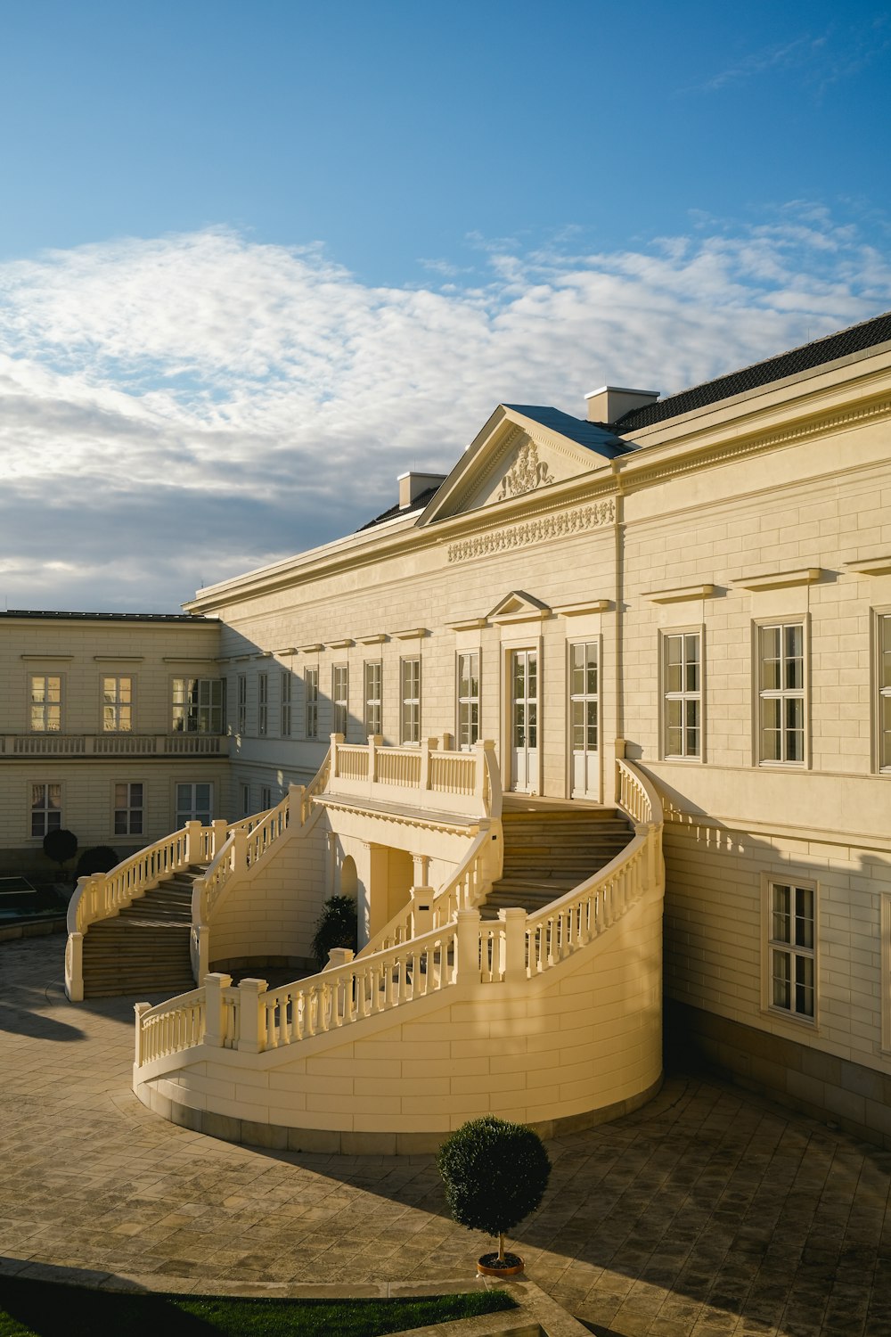 a building with a staircase