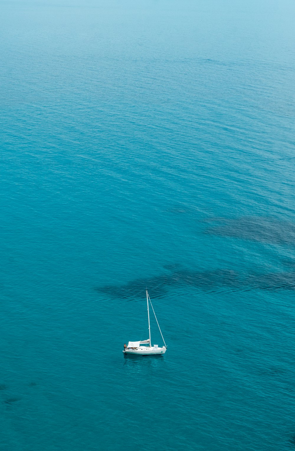 a boat sailing on the sea