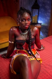 a person sitting on a couch