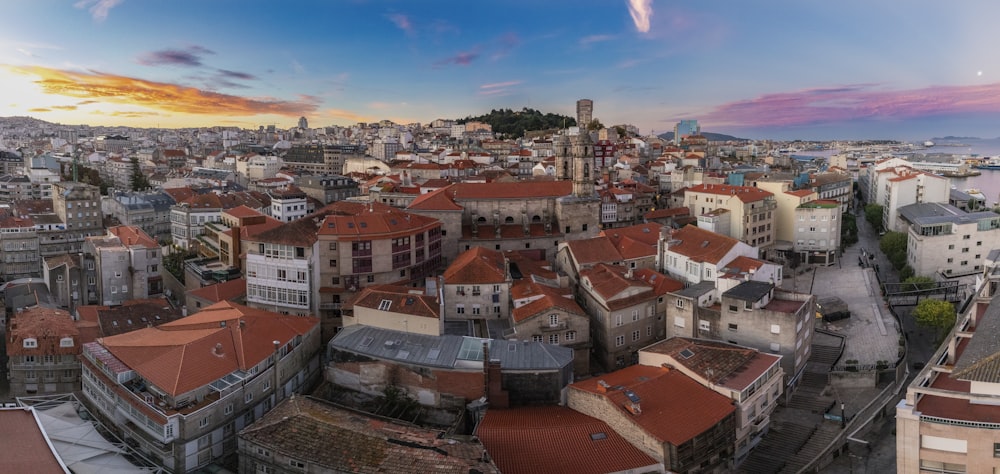 a city with many buildings