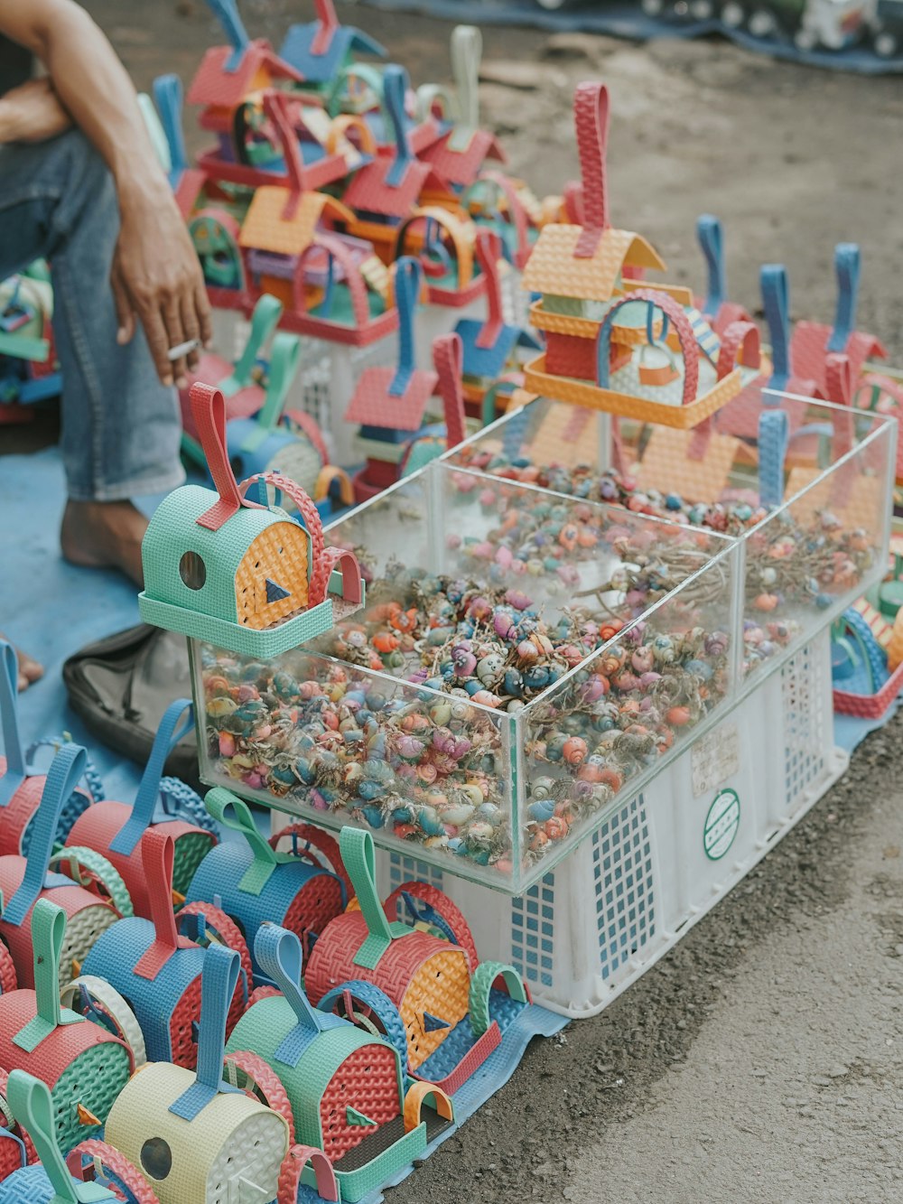 a large colorful toy