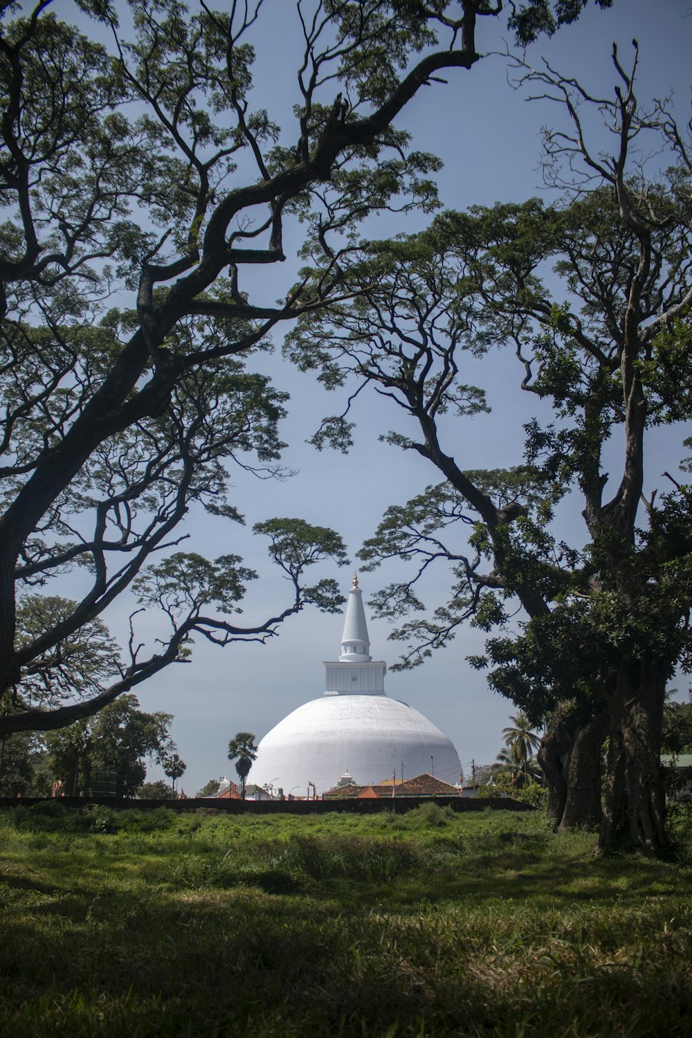 a white building with a dome