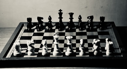 a chess board with a chessboard