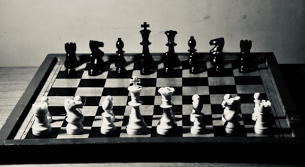 a chess board with a chessboard