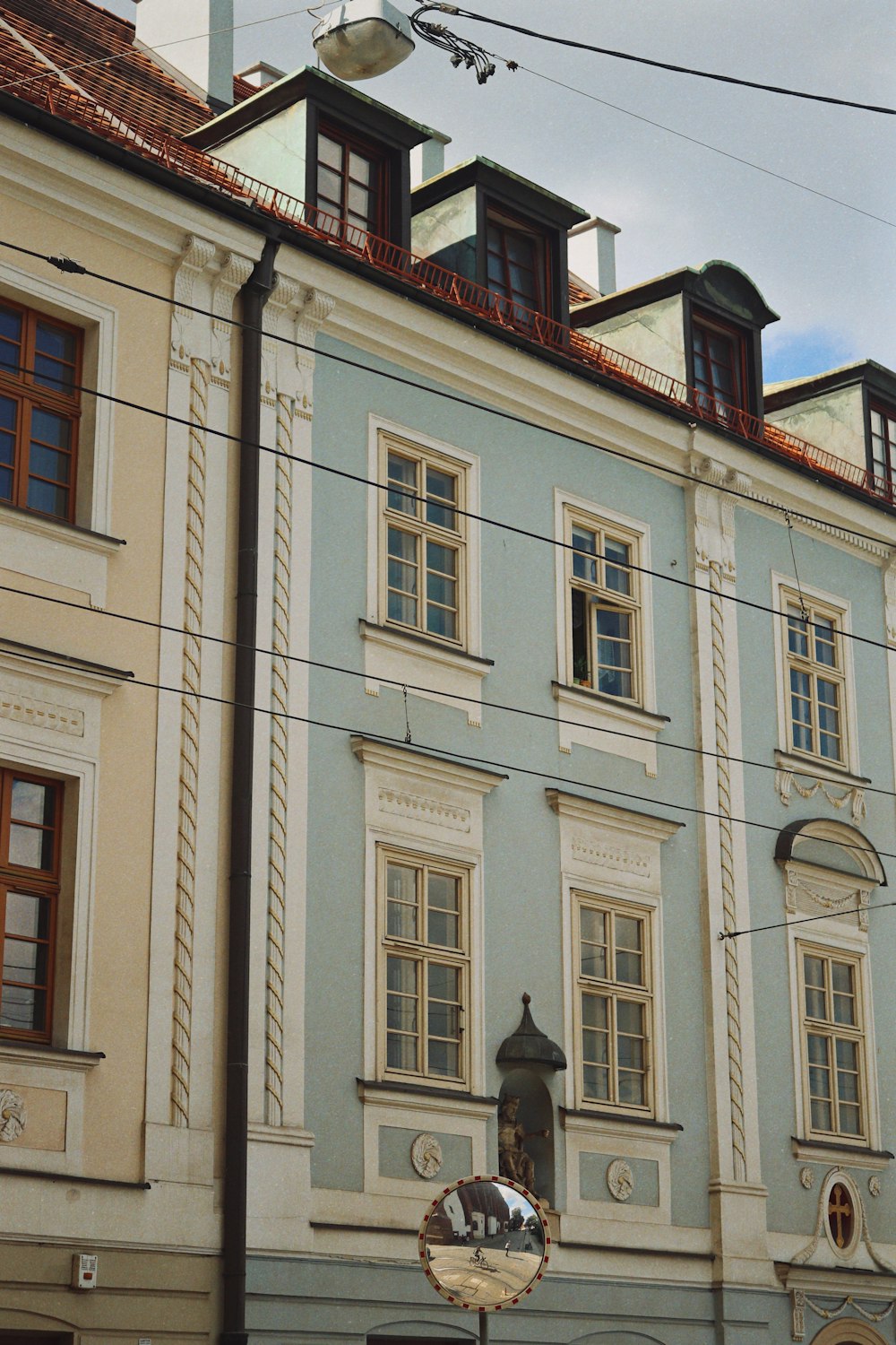 a building with a sign on it