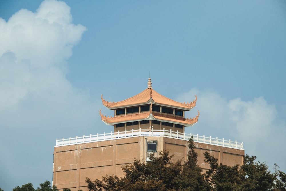 a building with a tower