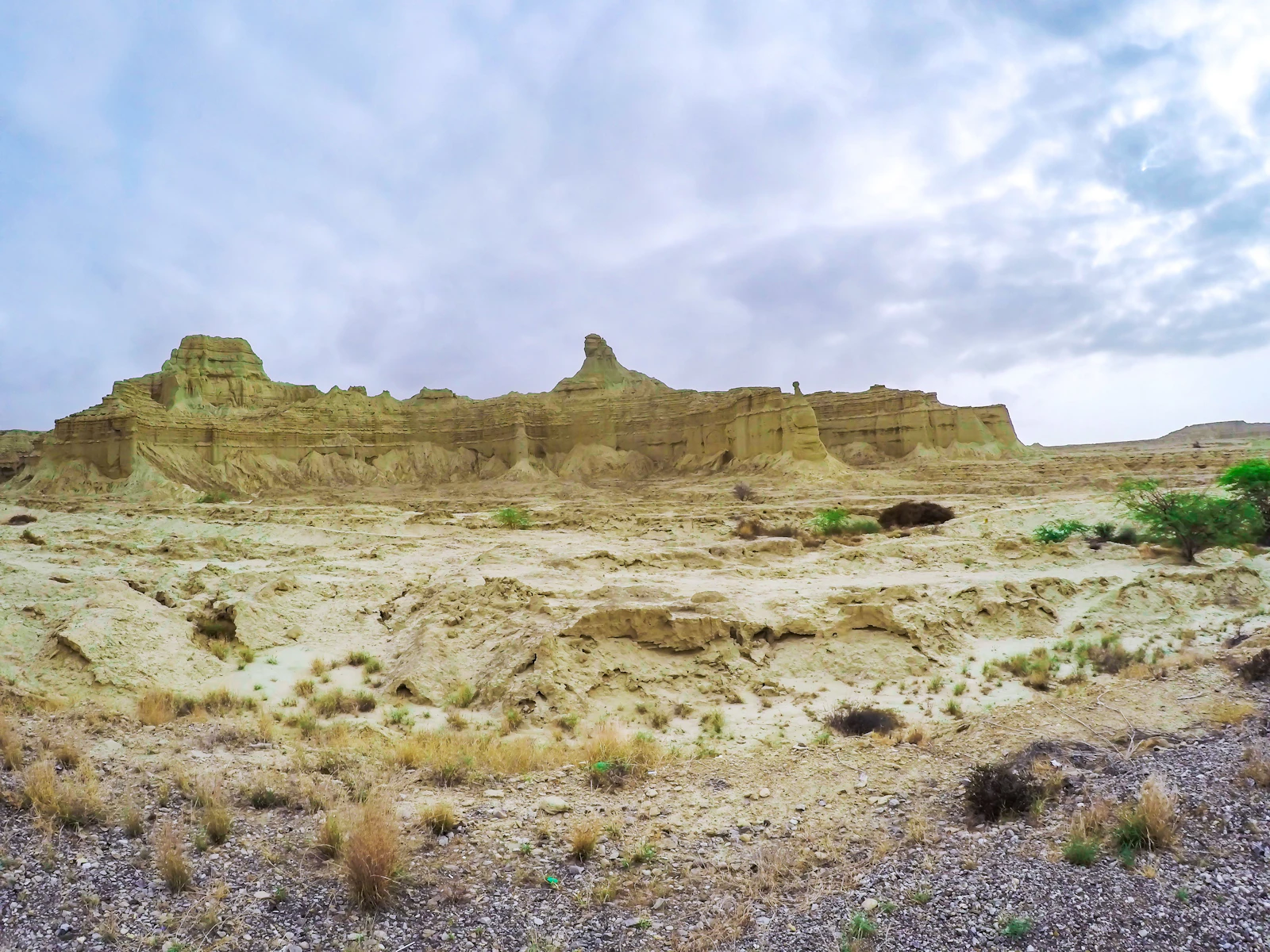 Rock formations along the Makran Coastal Highway, Balochistan