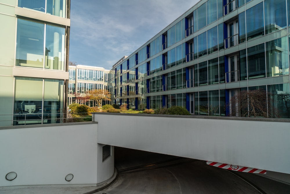 a building with glass windows