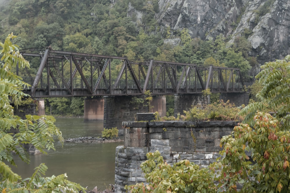 a bridge over a river