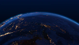 a view of the earth from space