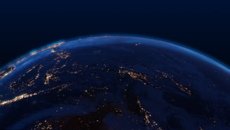 a view of the earth from space