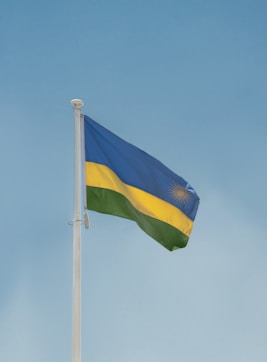 a flag on a pole