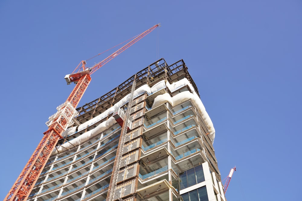 a crane on top of a building