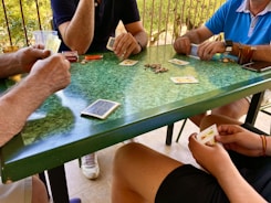 A group of friends enjoying an online casino game together.