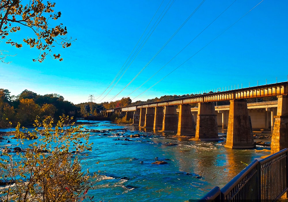 a bridge over a river