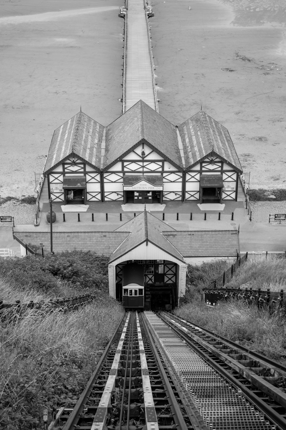 a train going through a tunnel