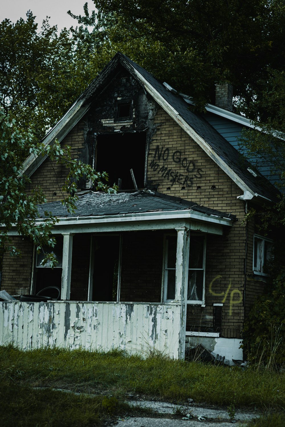 a house with a fence