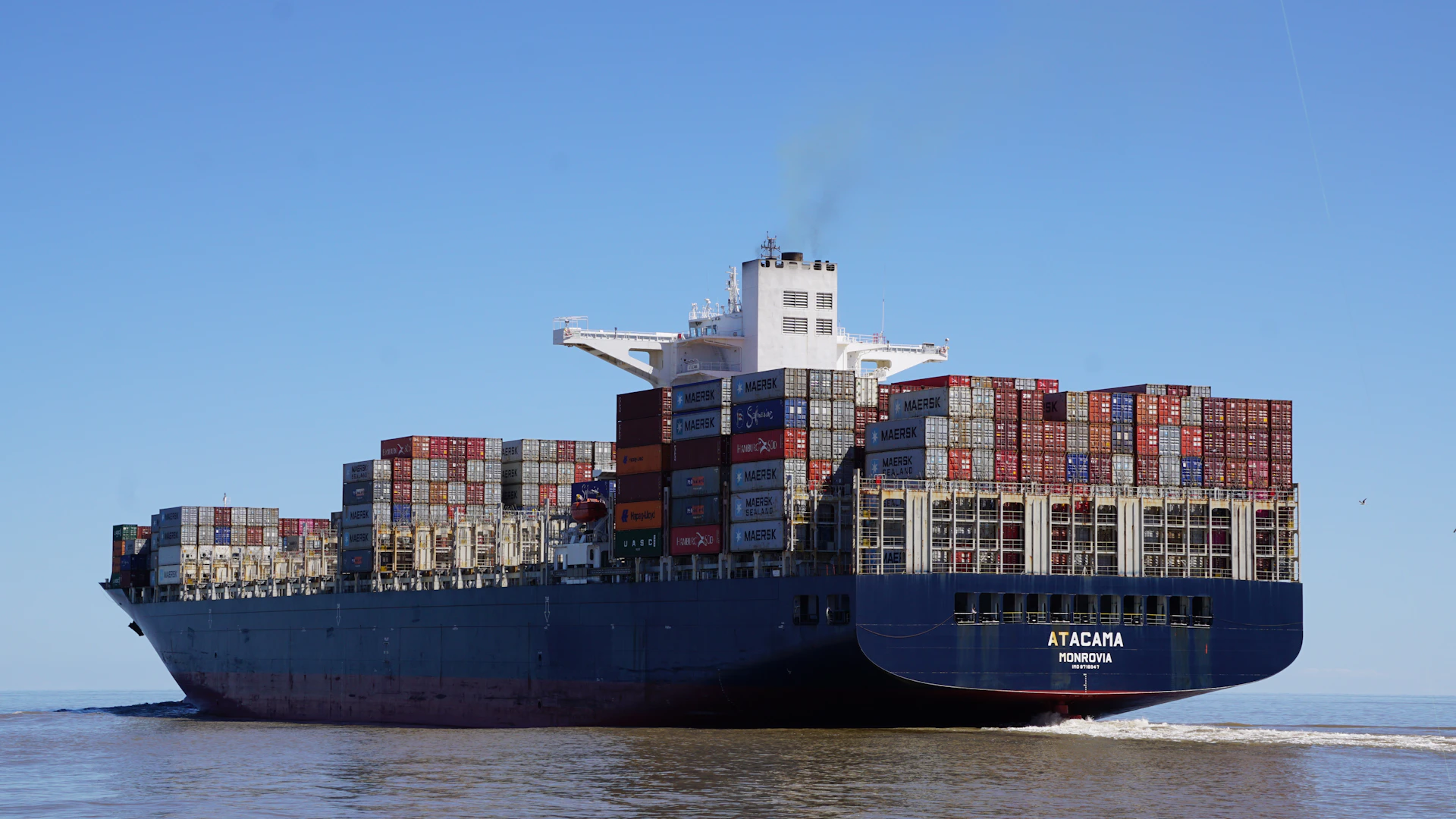 a large cargo ship carrying containers
