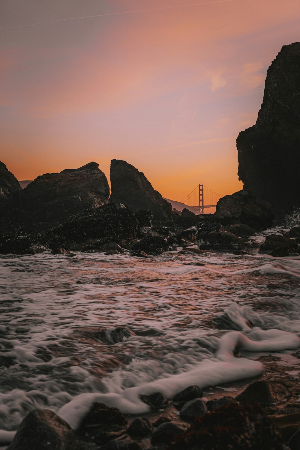 a bridge over a body of water