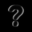 a silver ring with a black background
