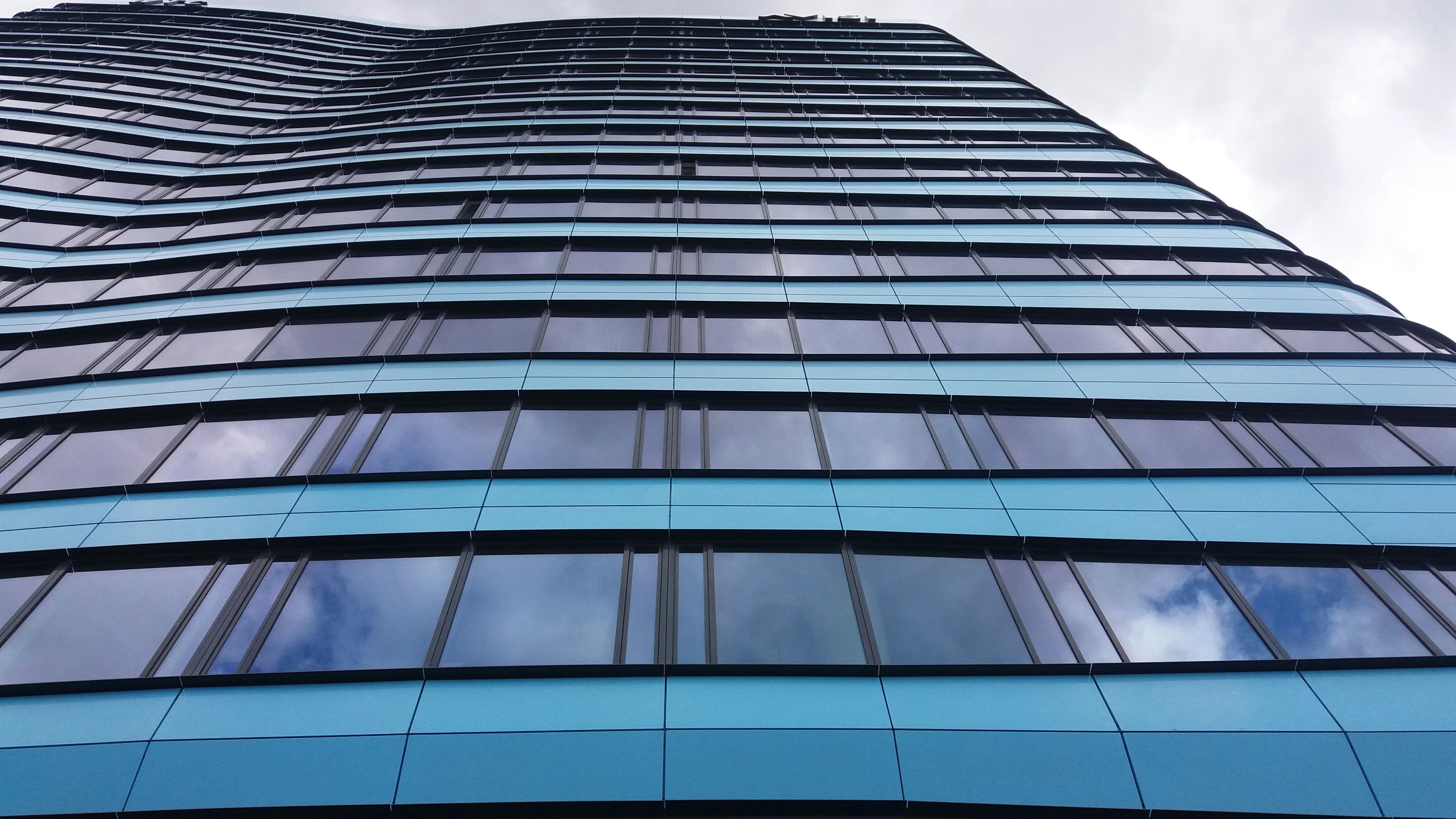 a low angle view of a building