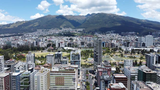 Quito with mountains in the background