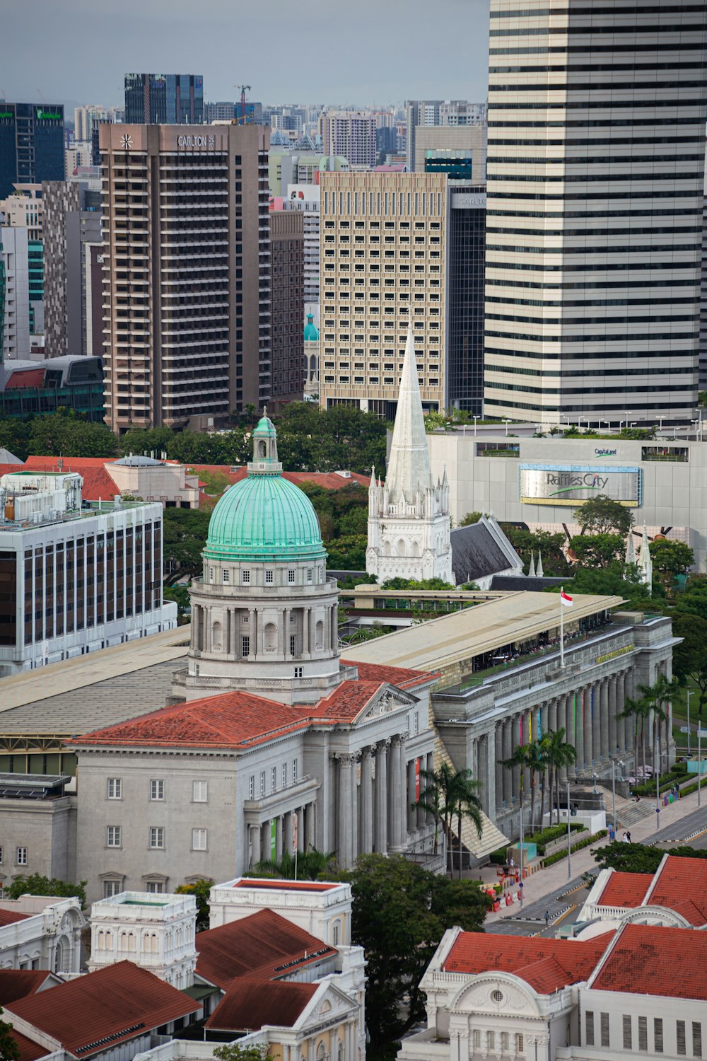 a city with many buildings