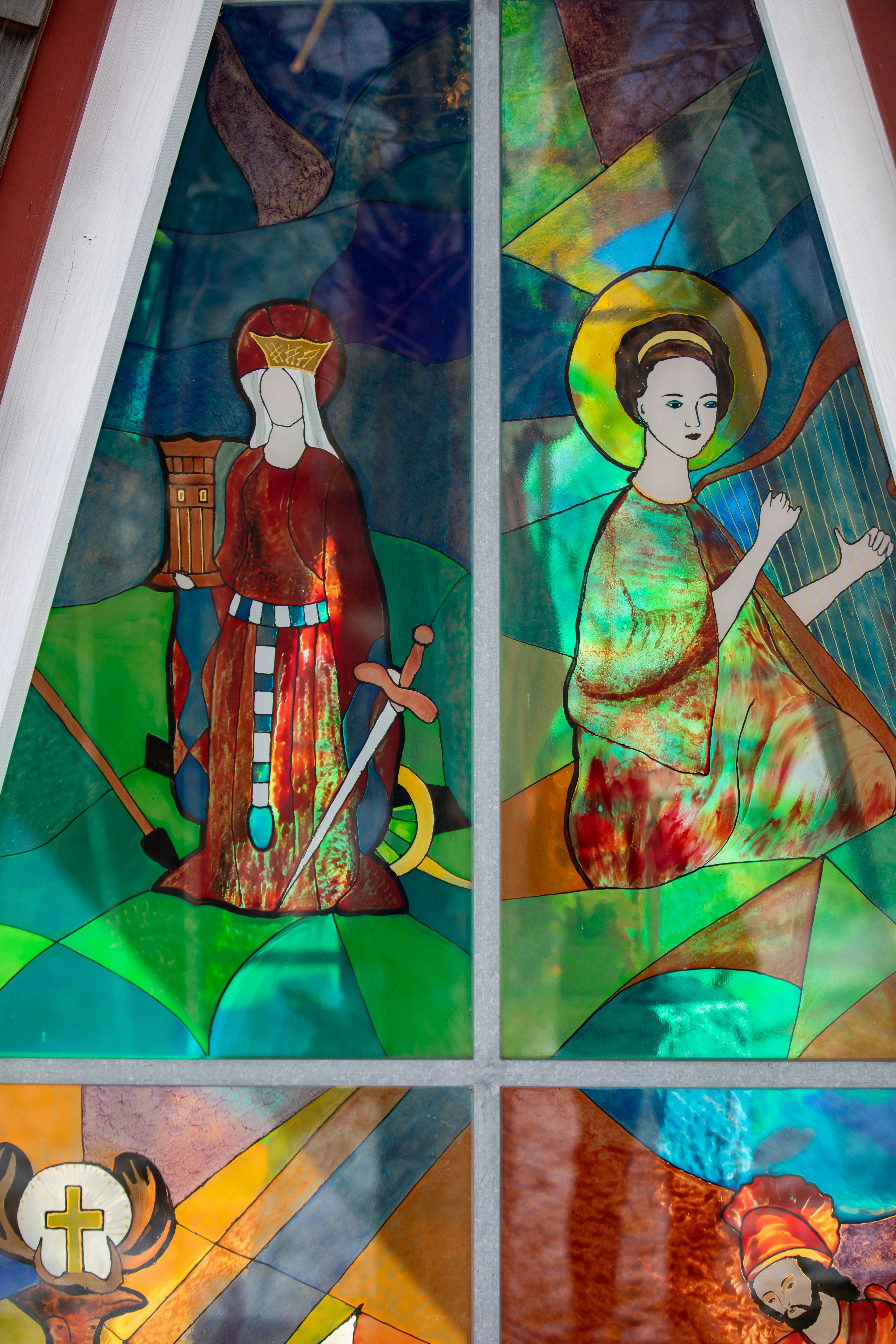 a painting on a wall