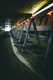 a train on the railway tracks