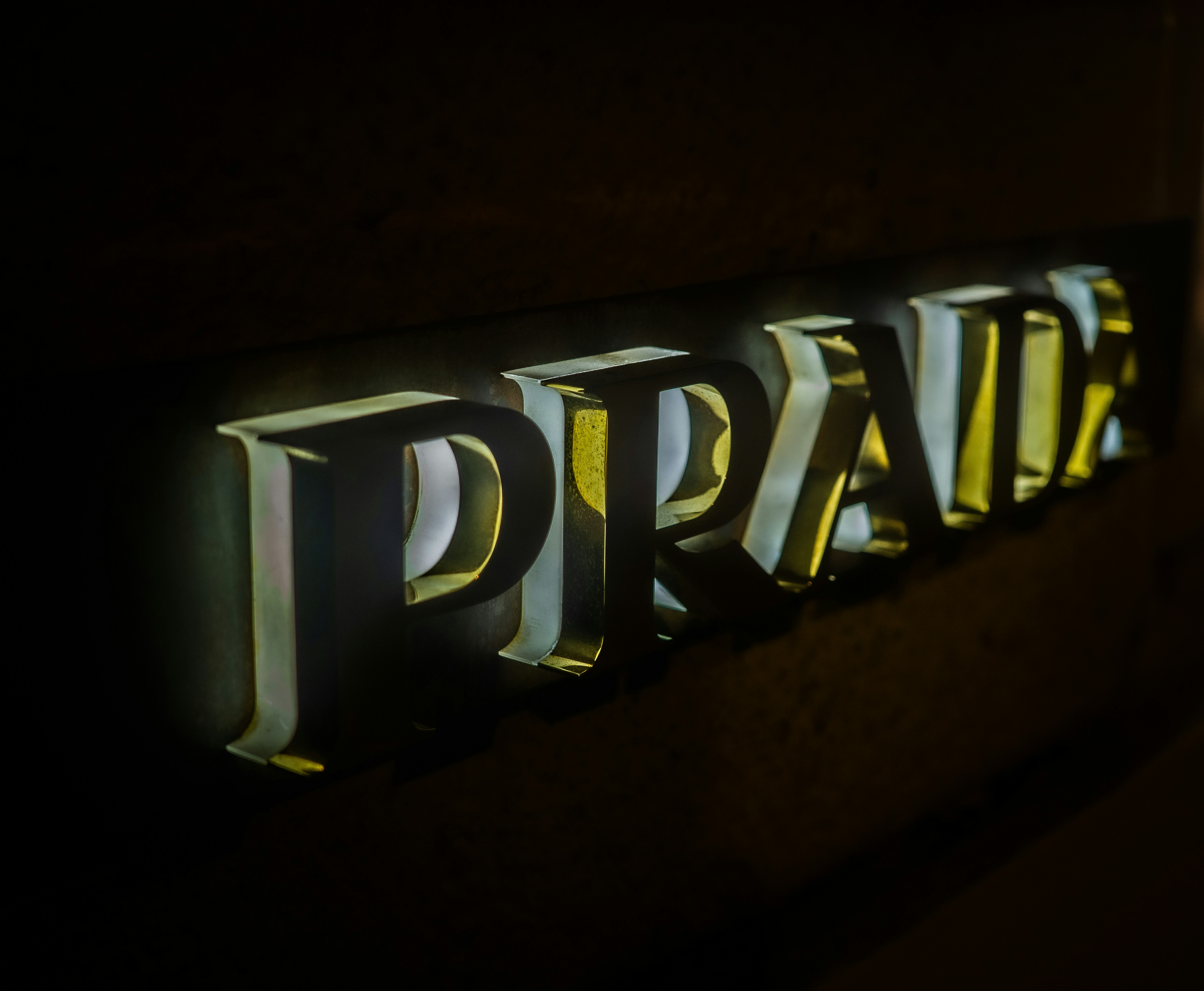 a sign with letters on it