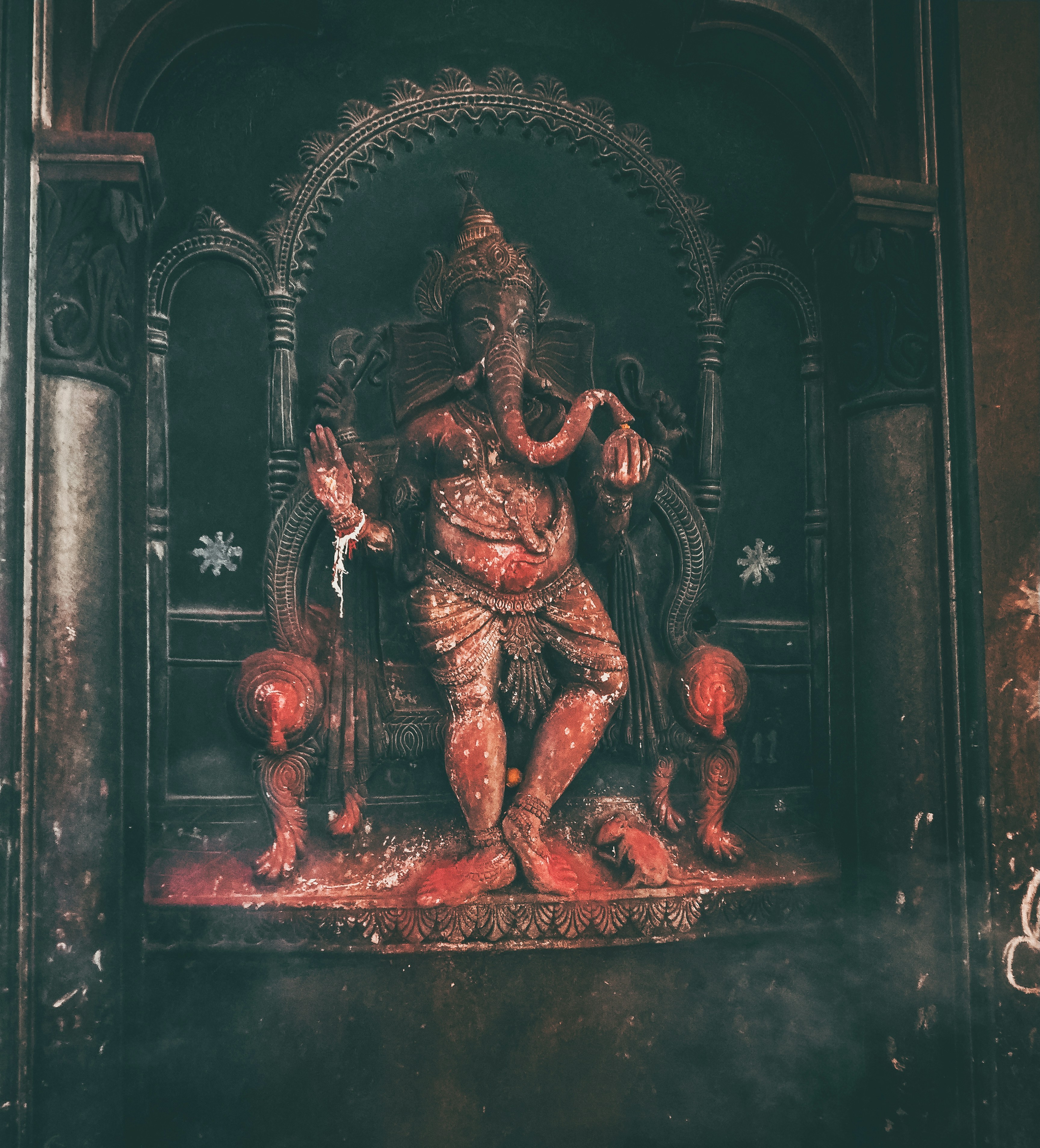 Antique Ganesha Sculpture Figurine