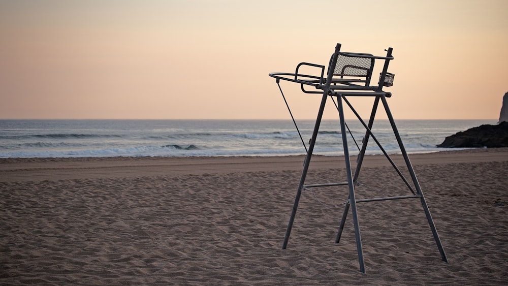 a chair on a beach