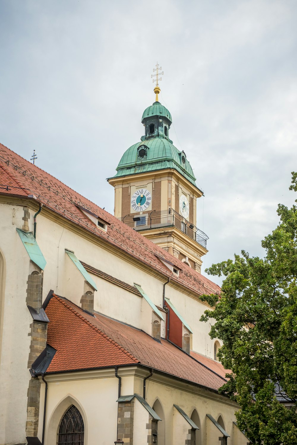 a clock on Charlottenburg Palace