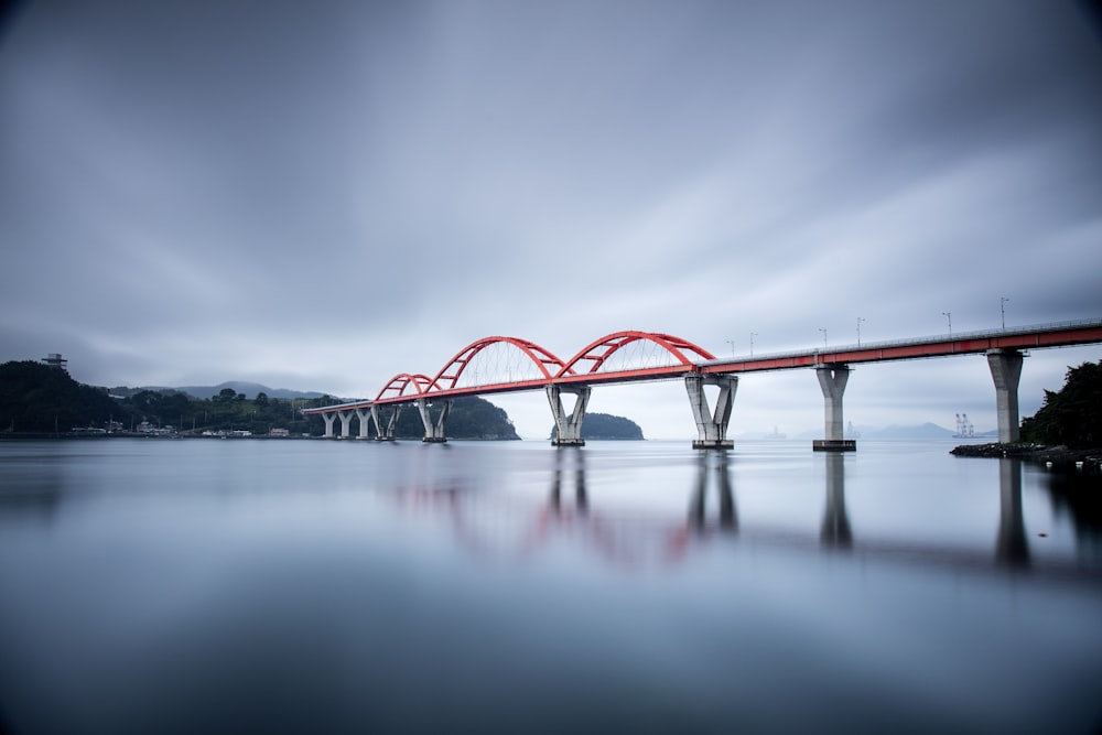 a bridge over a body of water