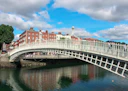 a bridge over a river