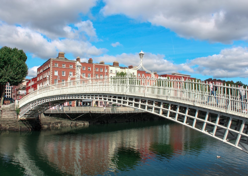 a bridge over a river