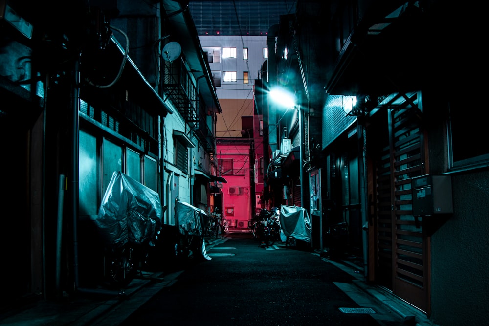 a street with buildings on both sides