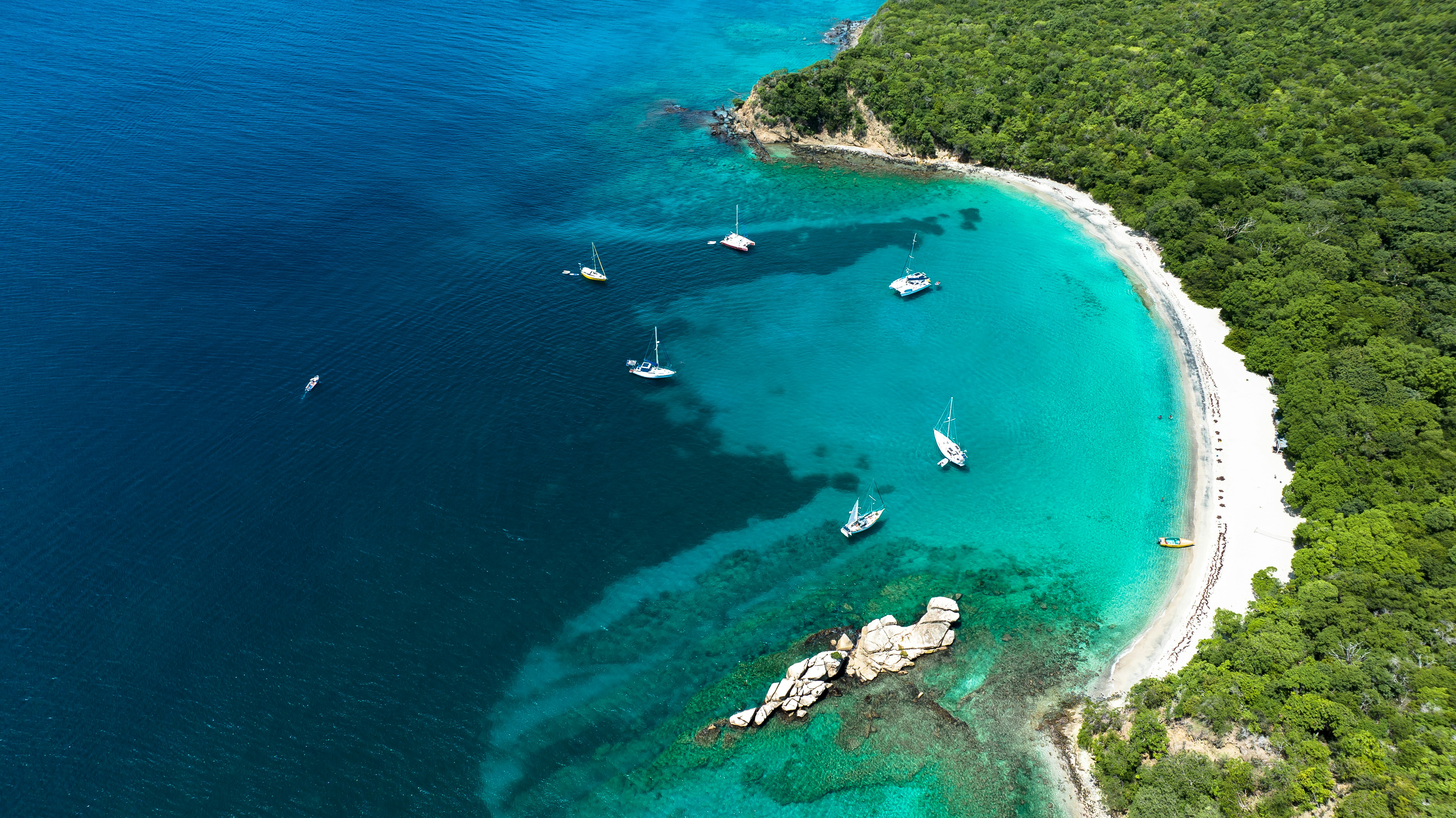 a group of boats on a beach