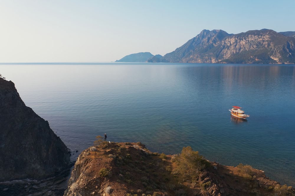 a boat in the water