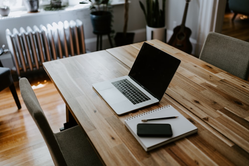 a laptop on a table