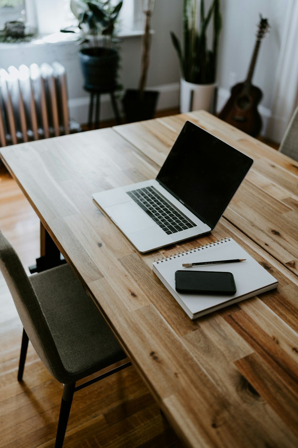 a laptop on a table