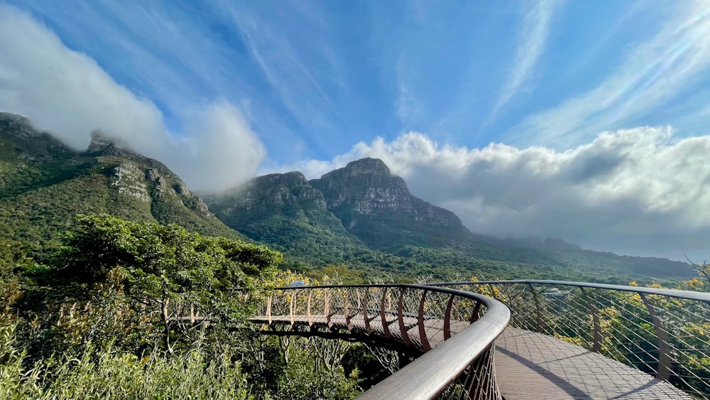 a bridge over a river