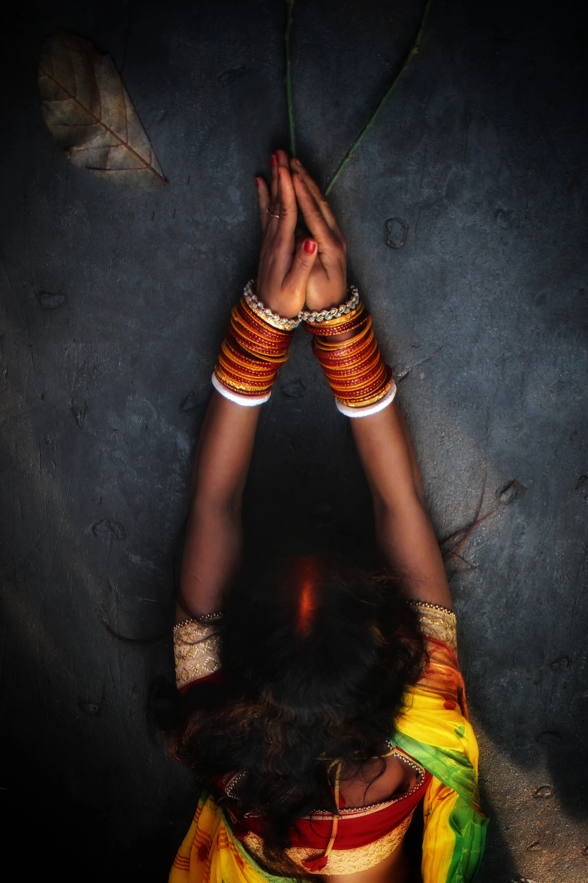 a person climbing a rock wall