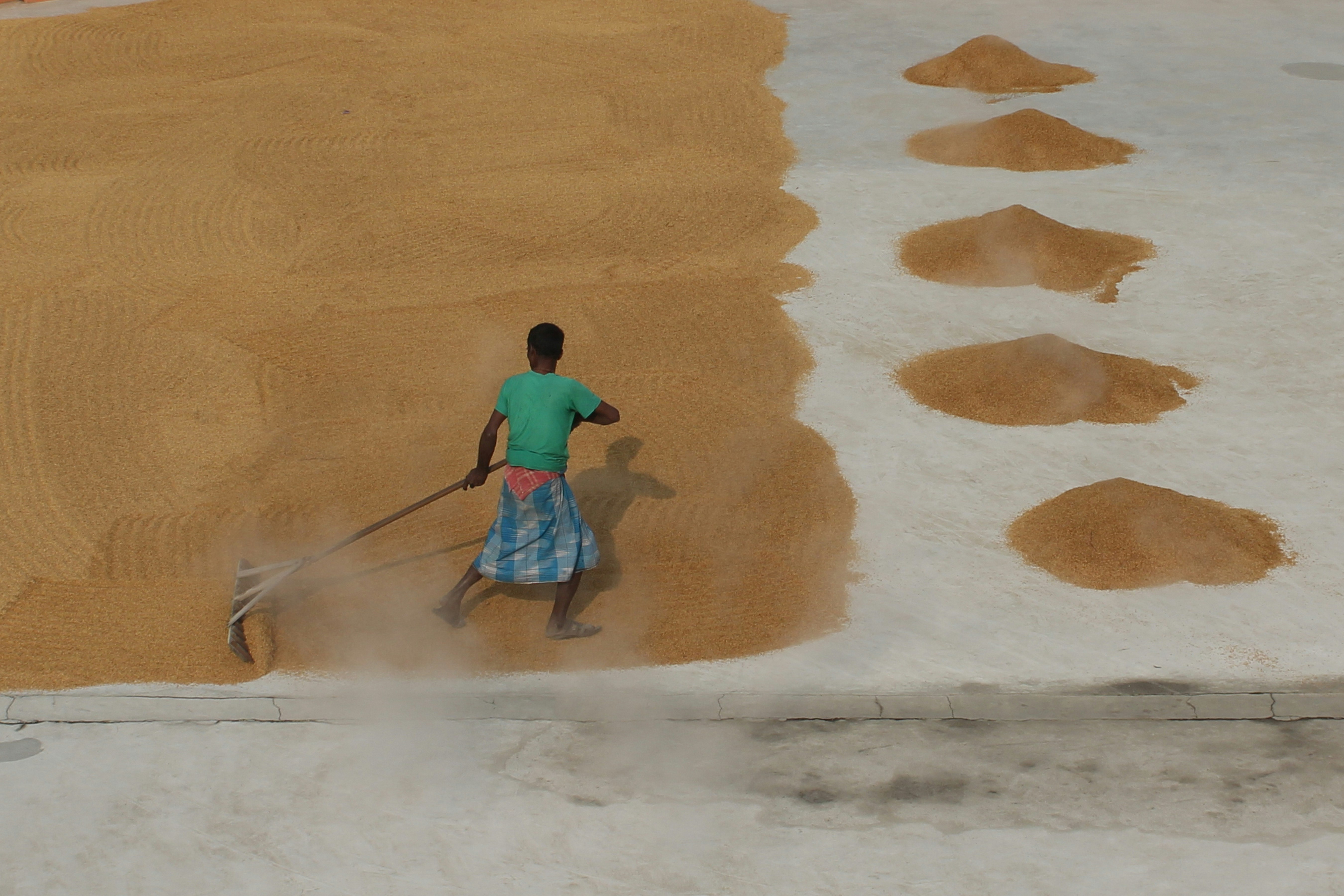 a person walking in the desert
