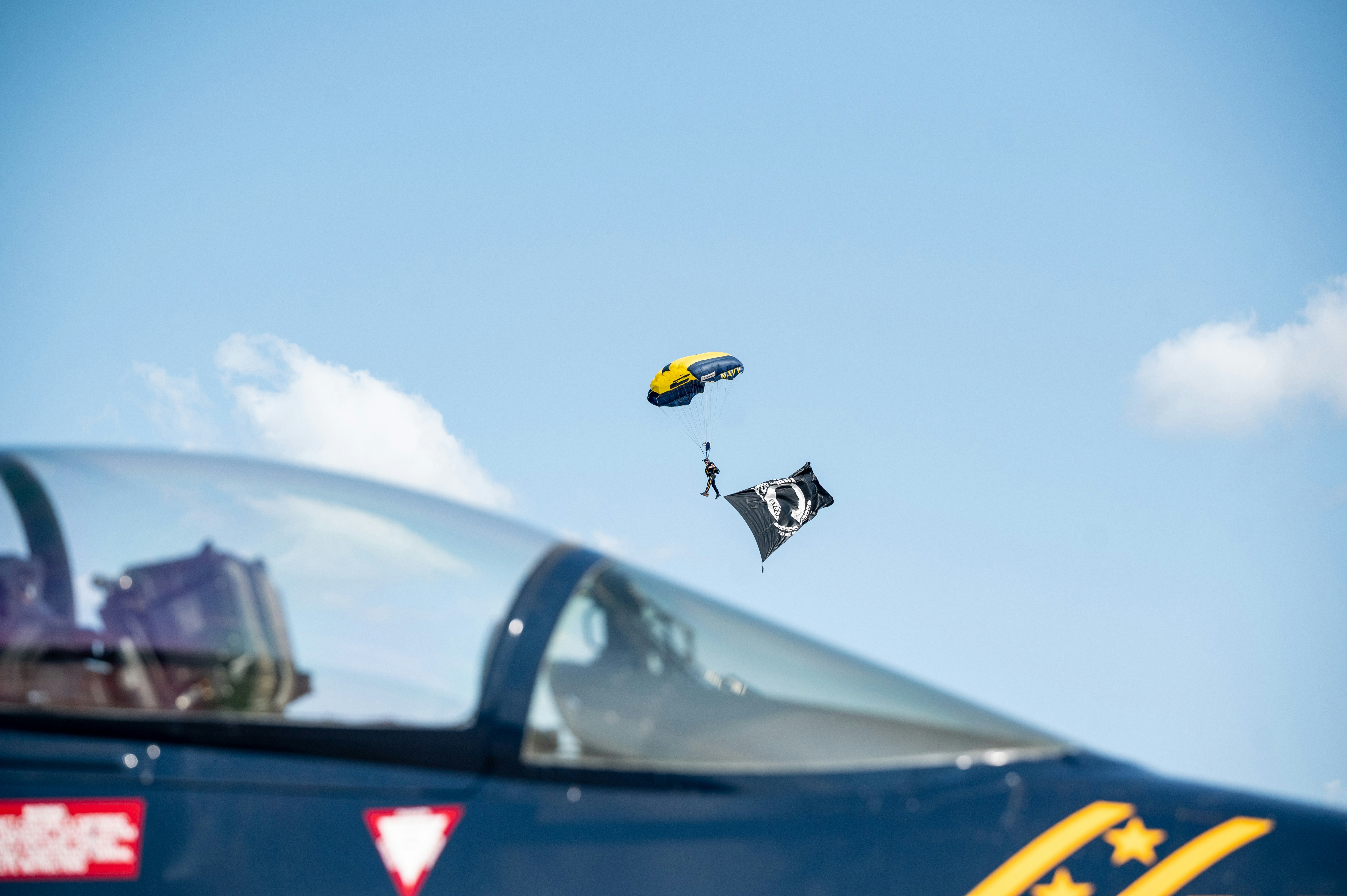 a person in the air, 