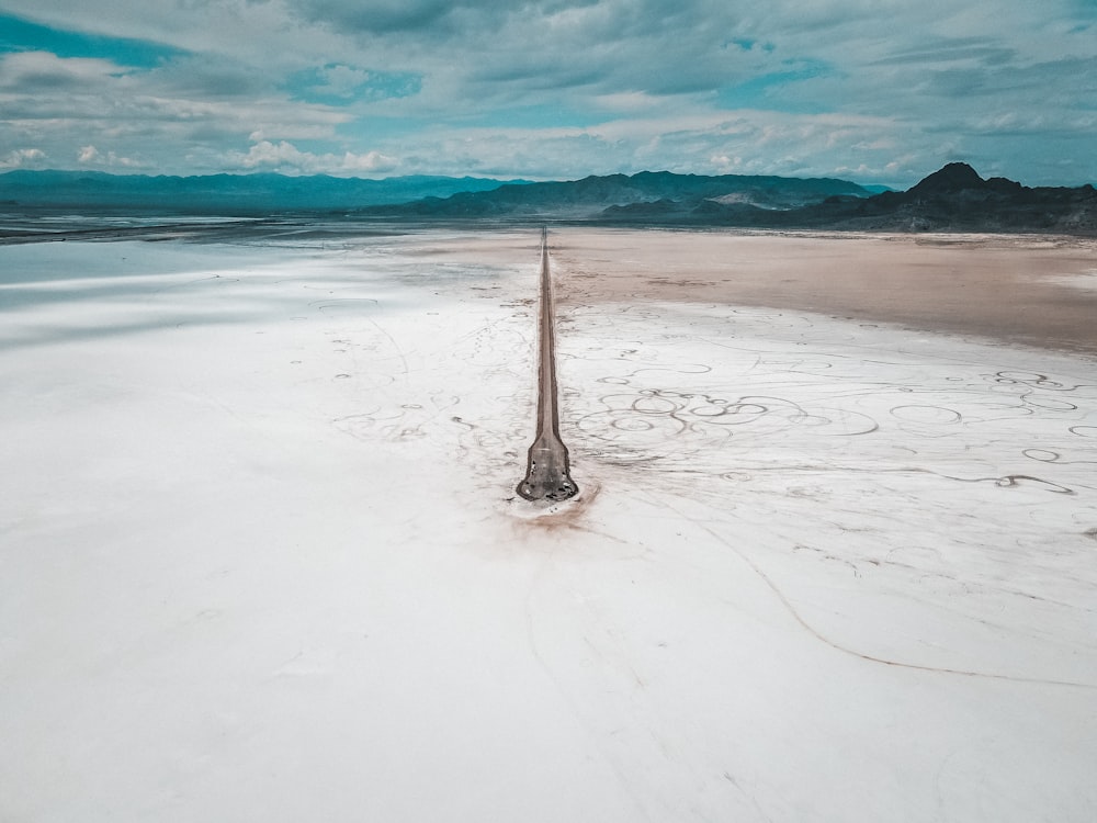 a tower in the middle of a desert